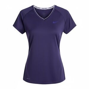 Nike Pro SS V-Neck Shirt II Dri-Fit Fitness Activewear SS T-Shirt Top EUC XL